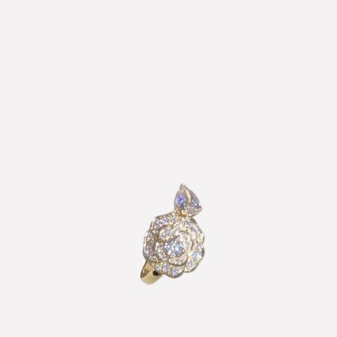 Chanel Camélia Précieux J11361 Ring 18k Yellow Gold Diamonds 1