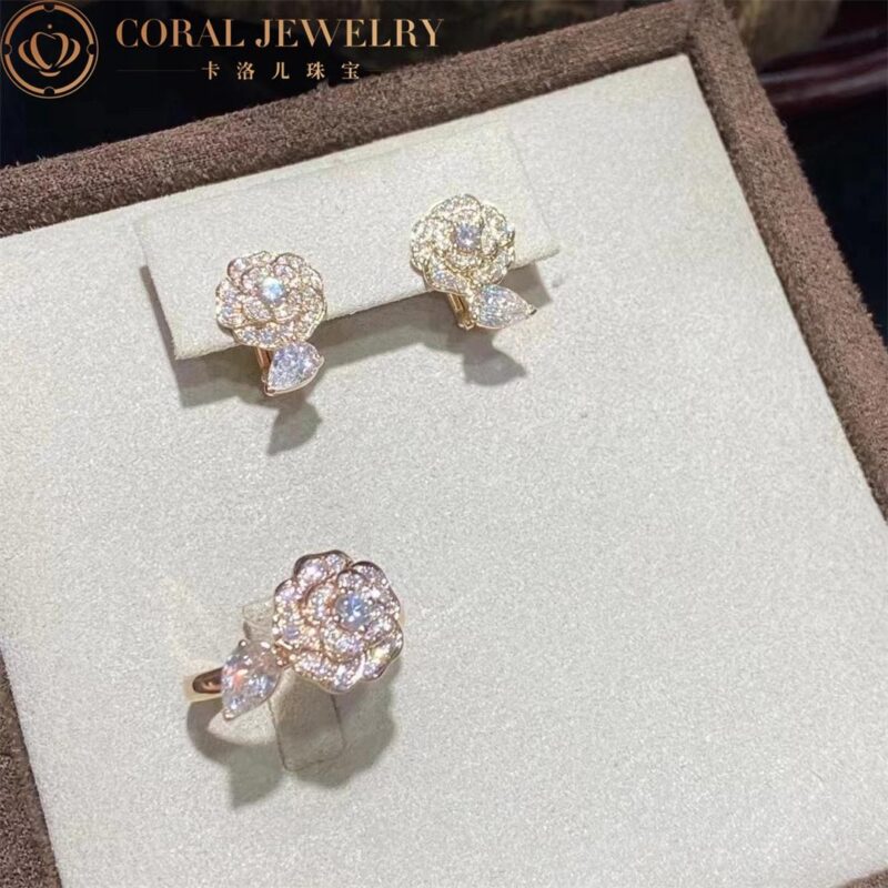 Chanel Camélia Précieux J11361 Ring 18k Yellow Gold Diamonds 5