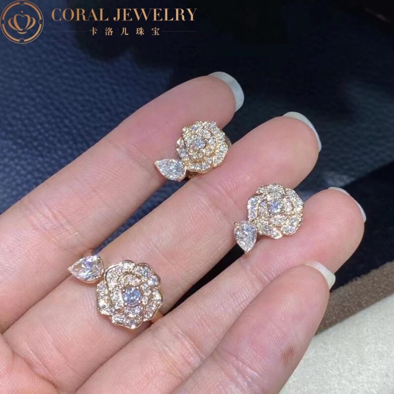 Chanel Camélia Précieux J11337 Earrings 18k White Gold Diamonds 2