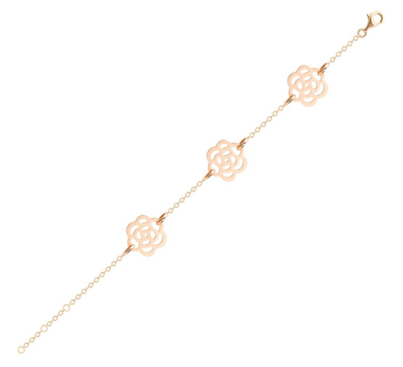 Chanel Camélias Ajourés J10577-RG Bracelet 18k Rose Gold 1