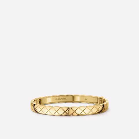 Chanel Coco Crush J11139 Bracelet Quilted Motif 18k Yellow Gold 1