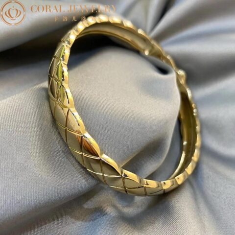 Chanel Coco Crush J11139 Bracelet Quilted Motif 18k Yellow Gold 7