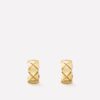 Chanel Coco Crush J11134 Earrings Quilted Motif 18k Gold 1