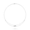 Chanel Coco Crush J11357 Necklace Quilted Motif 18k White Gold Diamond 1