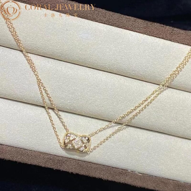 Chanel Coco Crush J11359 Necklace Quilted Motif 18k Yellow Gold Diamond 4