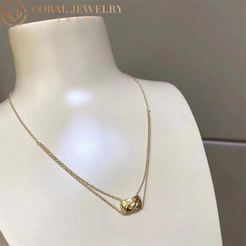 Chanel Coco Crush J11360 Necklace Quilted Motif 18k Yellow Gold 7