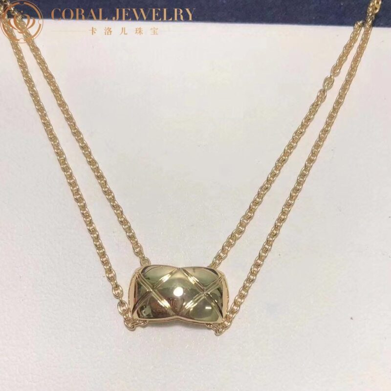 Chanel Coco Crush J11360 Necklace Quilted Motif 18k Yellow Gold 6