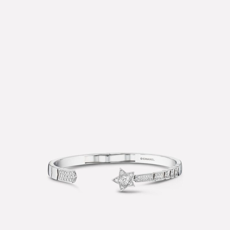 Chanel Comète Chevron J11491 Bracelet 18k White Gold Diamonds 1