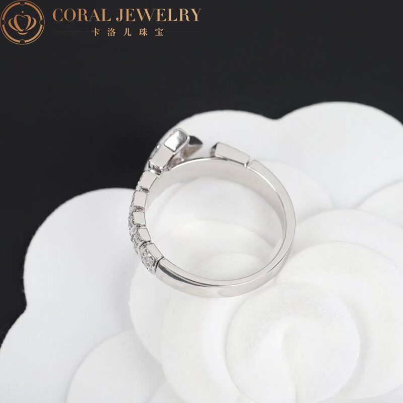 Chanel Comète Chevron J11457 Ring 18k White Gold Diamonds 3