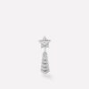 Chanel Comète Chevron J11380 single Earring 18k White Gold Diamonds 1