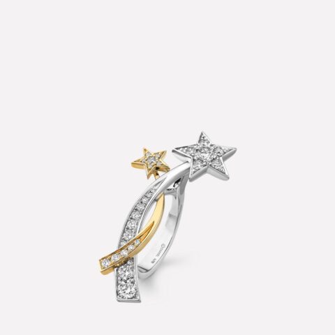 Chanel Comète Étoile Filante J10866 Ring 18k White and Yellow Gold Diamonds 1
