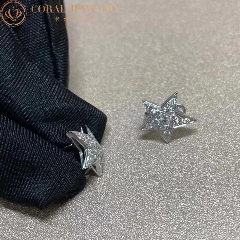 Chanel Comète Géode J1611 Earring 18k White Gold Diamonds 4