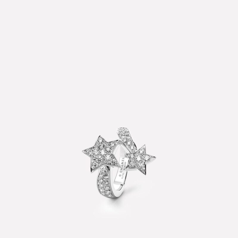 Chanel Comète Géode Ring J0387 18k White Gold Diamonds 1