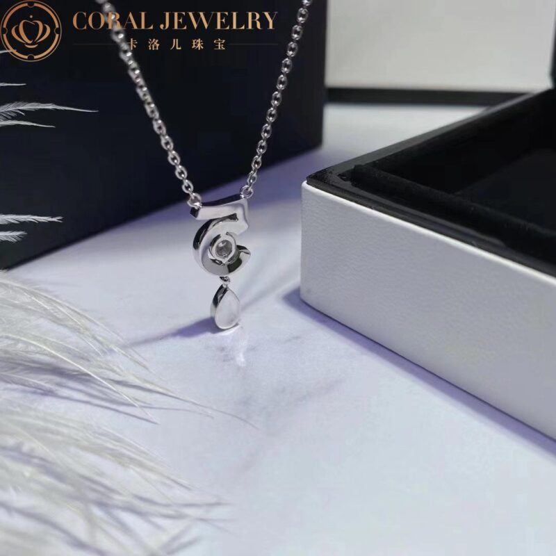 Chanel Eternal N°5 J11991 Necklace 18k White Gold Diamonds 5