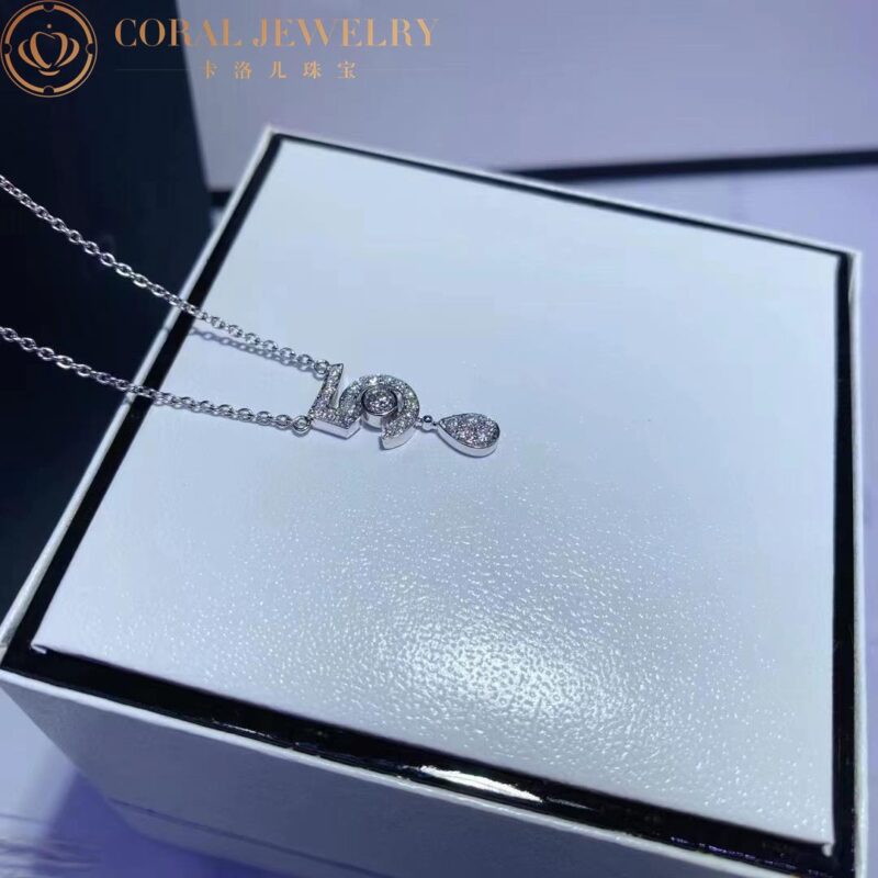 Chanel Eternal N°5 J11991 Necklace 18k White Gold Diamonds 3