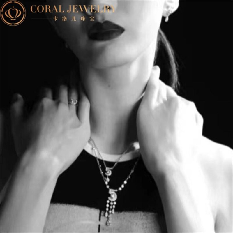 Chanel Eternal N°5 J11998 Necklace 18k White Gold Diamonds 2