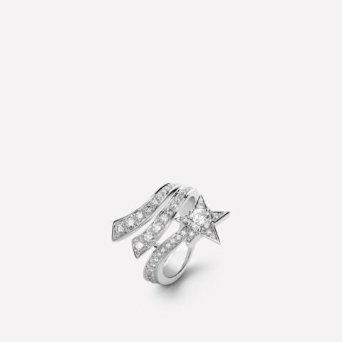 Chanel Comète Étoile Filante Diamonds J2581 Ring 18k White Gold 1