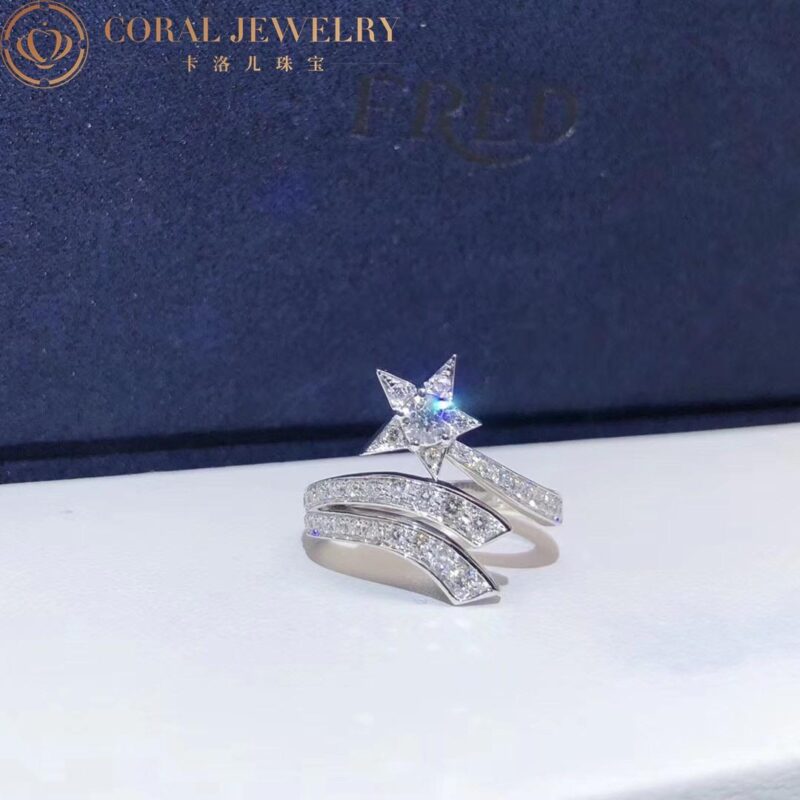 Chanel Comète Étoile Filante Diamonds J2581 Ring 18k White Gold 2