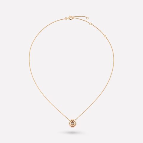 Chanel Extrait de Camélia J11660 Necklace 18k Pink Gold Diamonds 1