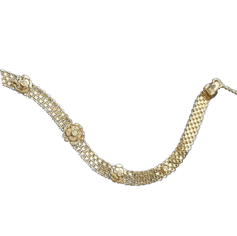 Chanel Impression de Camélia Bracelet 18k Yellow Gold Diamonds Bracelet 1