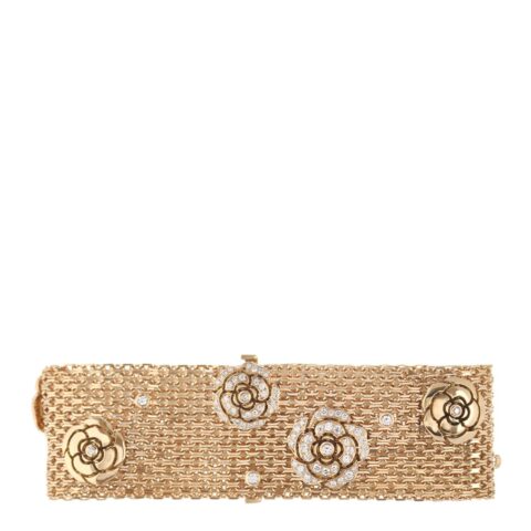 Chanel Impression de J11490 Camélia Bracelet 18k Yellow Gold Diamonds 5