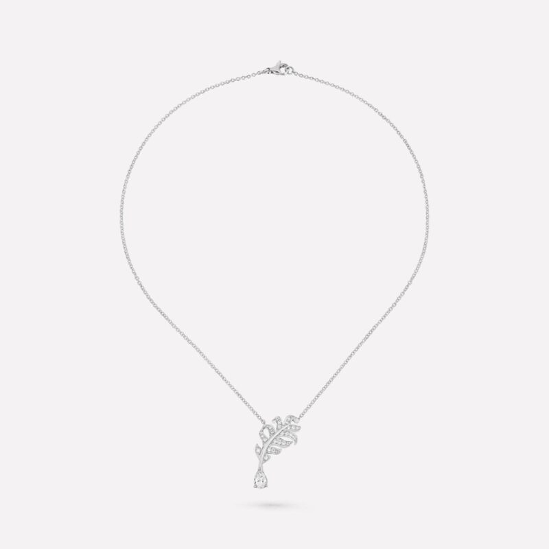 Chanel Plume De J10815 Chanel Necklace 18k White Gold Diamonds 1