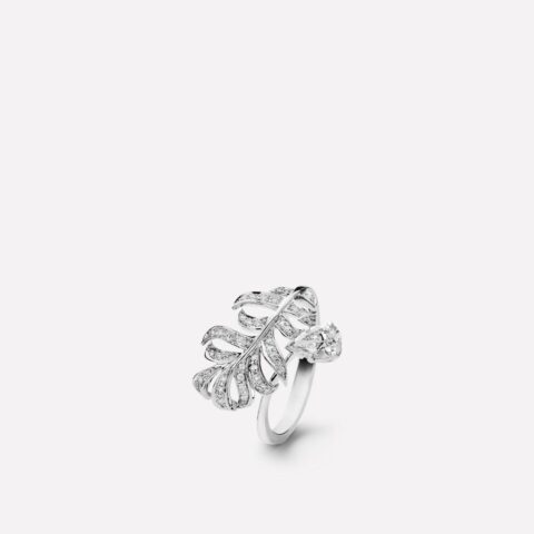 Chanel Plume De J4137 Chanel Ring 18k White Gold Diamonds 1