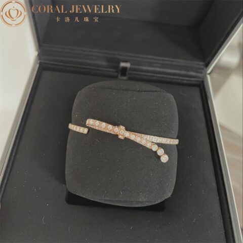 Chanel Ruban J11864 Bracelet 18k Beige Gold Diamonds 7