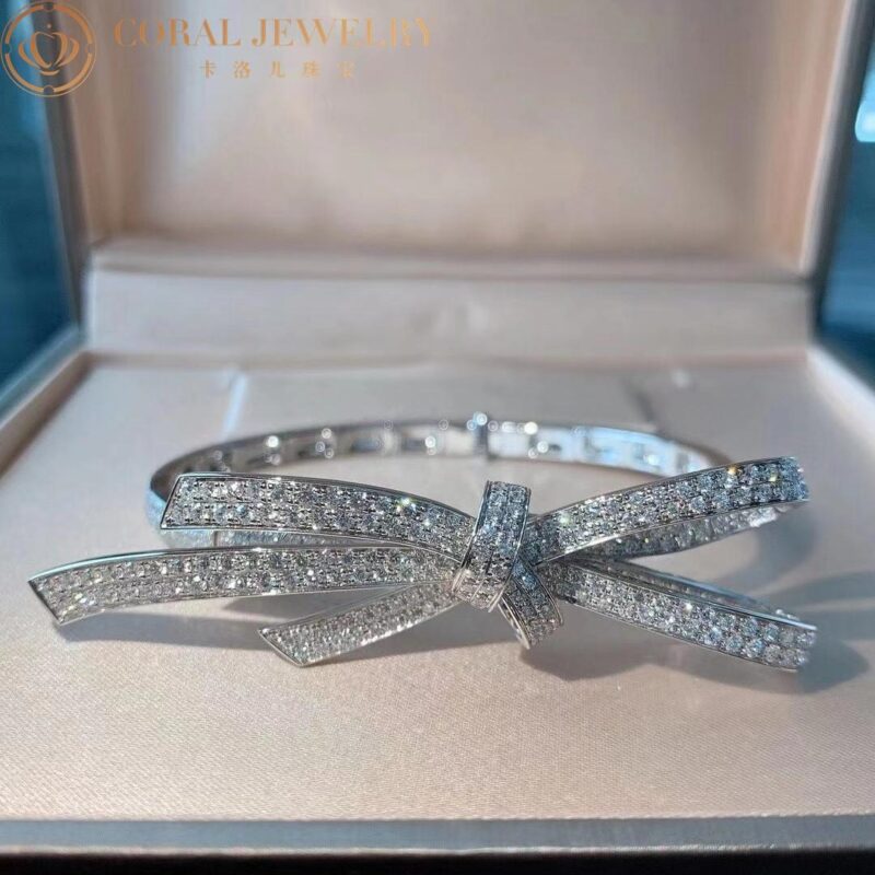 Chanel Ruban J3882 Bracelet 18k White Gold Diamonds 6