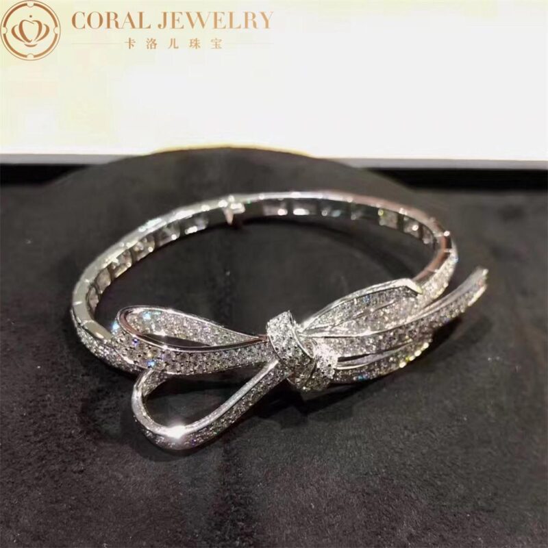 Chanel Ruban J3882 Bracelet 18k White Gold Diamonds 4