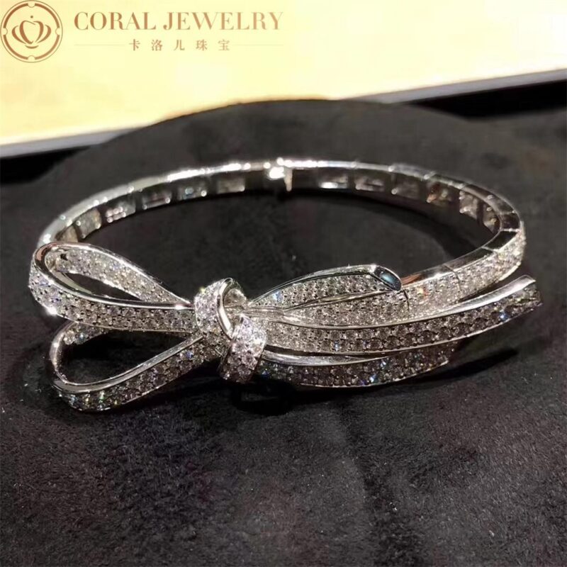 Chanel Ruban J3882 Bracelet 18k White Gold Diamonds 3