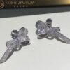 Chanel Ruban Earrings J60879 18k White Gold Diamonds 3