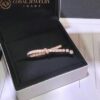 Chanel Ruban Ring j11863 18k Beige Gold Diamonds 7