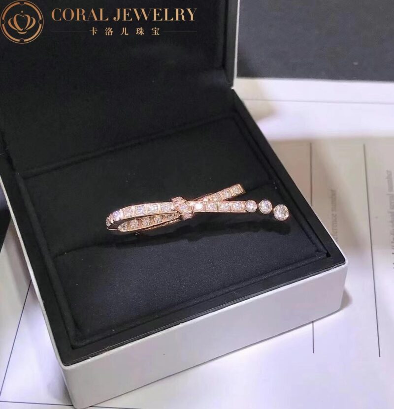 Chanel Ruban Ring j11863 18k Beige Gold Diamonds 7