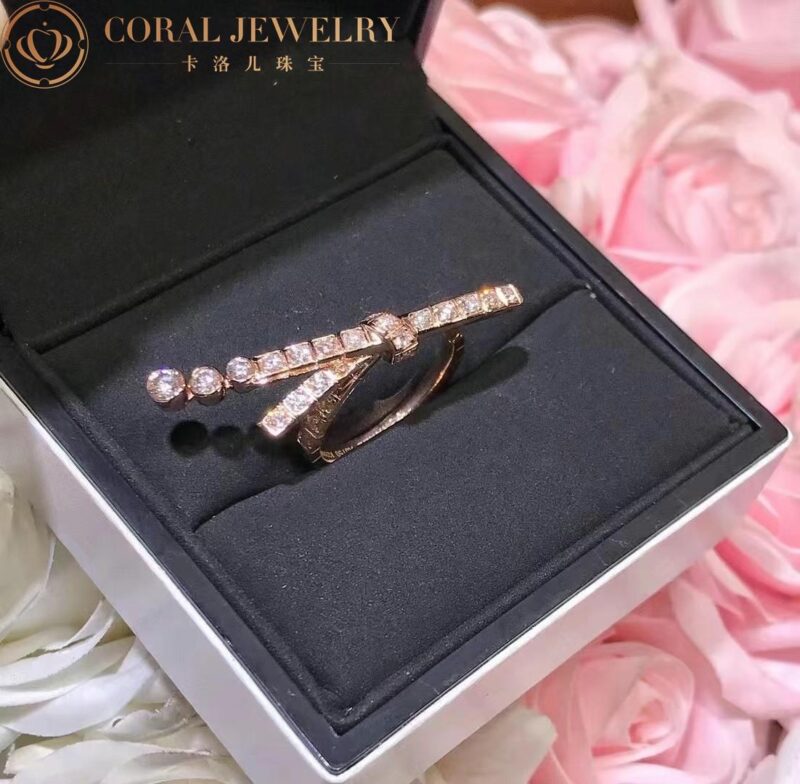 Chanel Ruban Ring j11863 18k Beige Gold Diamonds 2