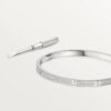Cartier Love Bracelet N6710817 Small Model Paved Diamonds White Gold 11