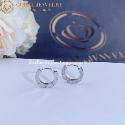 Cartier Love Earrings B8301424 18K White Gold Diamond 5