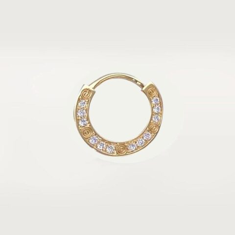 Cartier Love Earrings B8301424 18K Yellow Gold Diamond 1