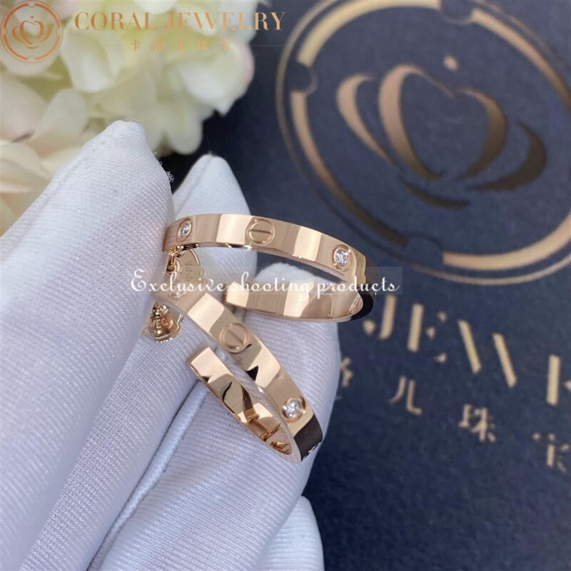 Cartier Love Earrings B8301433 Rose Gold Diamond 3