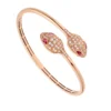 Bulgari Serpenti 356504 18 kt rose gold bracelet set with rubellite eyes and pavé diamonds 1
