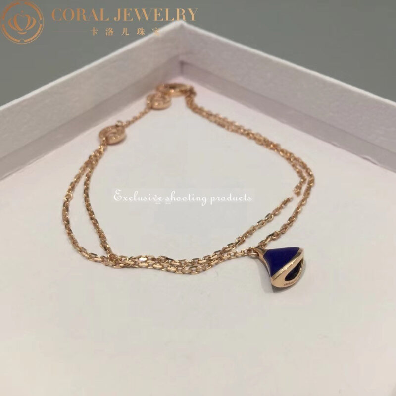 Bulgari 350712 Divas’ Dream Bracelet Rose Gold Lapis lazuli Bracelet 8