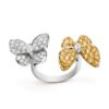 Van Cleef & Arpels VCARA13600 Two Butterfly Between the Finger ring White gold Diamond Sapphire ring 1