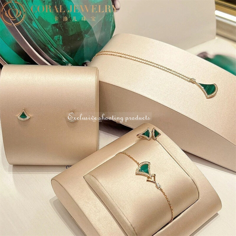 Bulgari 358891 Divas’ Dream Bracelet Rose Gold with Malachite and Diamonds Bracelet 2