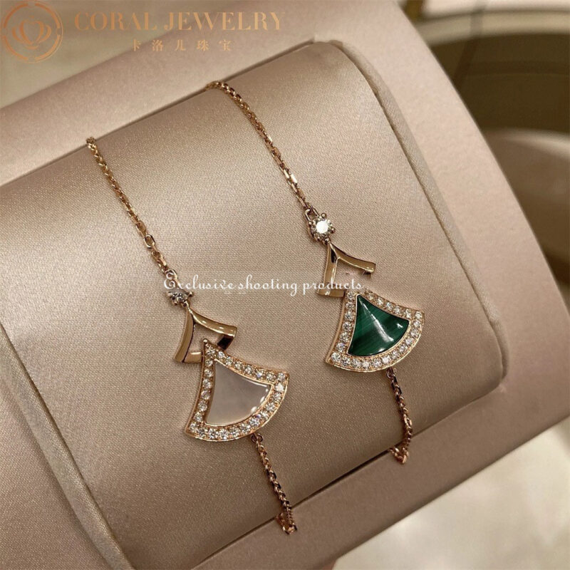 Bulgari 358684 Divas’ Dream Bracelet Rose Gold with Mother-of-pearl and Diamonds Bracelet 3
