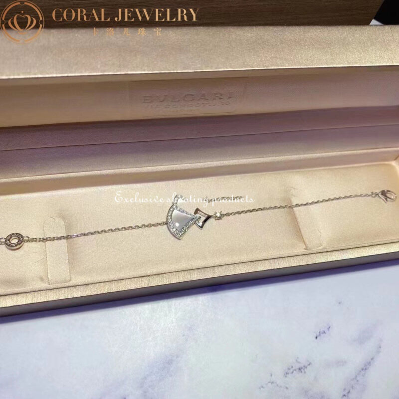 Bulgari 358684 Divas’ Dream Bracelet White Gold with Mother-of-pearl and Diamonds 6