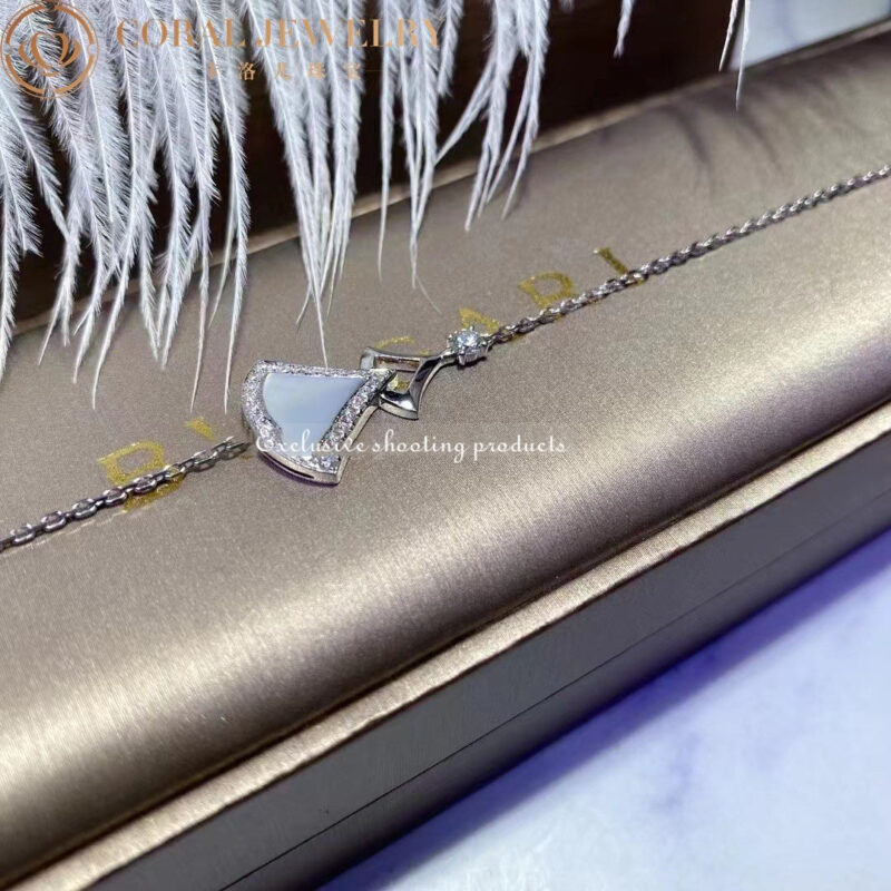 Bulgari 358684 Divas’ Dream Bracelet White Gold with Mother-of-pearl and Diamonds 5