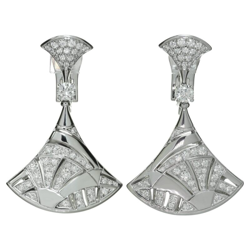 Bulgari 348365 Divas’ Dream Earrings White Gold Diamonds OR856469 1