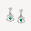Bulgari 356956 Divas’ Dream Earrings White Gold Diamonds Emeralds 1