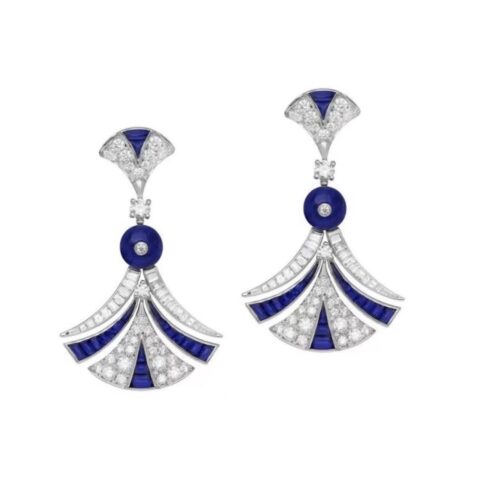 Bulgari Divas’ Dream Earrings White Gold Diamonds Sapphires Earrings 1