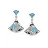 Bulgari Divas’ 350741 Dream Earrings White Gold Diamonds Turquoise OR857248 1
